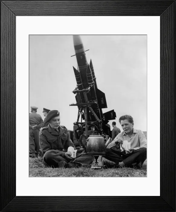 Framed Print : Cadets Frank Hull and Barry Guynett at an Army display in Bracknell, Berks Framed Print : Cadets Frank Hull and Barry Guynett at an Army display in Bracknell, Berks