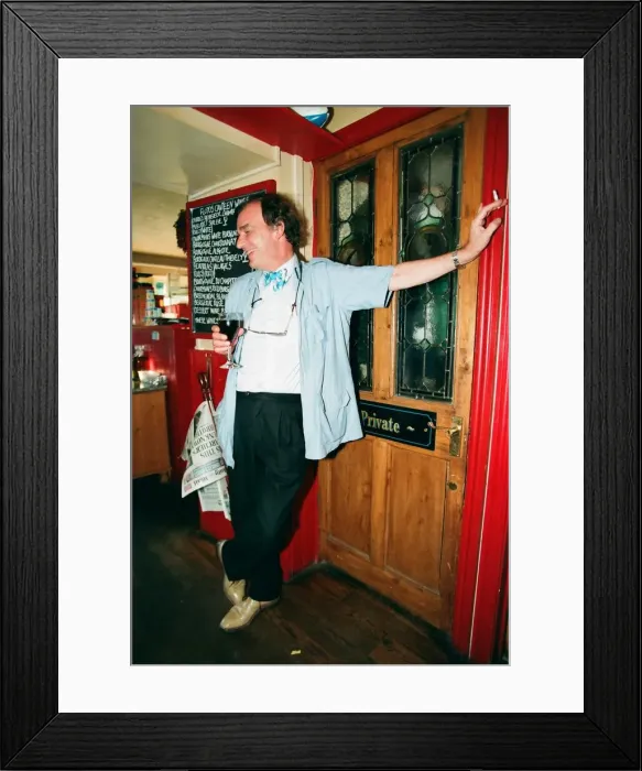 Framed Print : Keith Floyd - A Day in The Life Feature, August 1994. Pictures taken at his Framed Print : Keith Floyd - A Day in The Life Feature, August 1994. Pictures taken at his