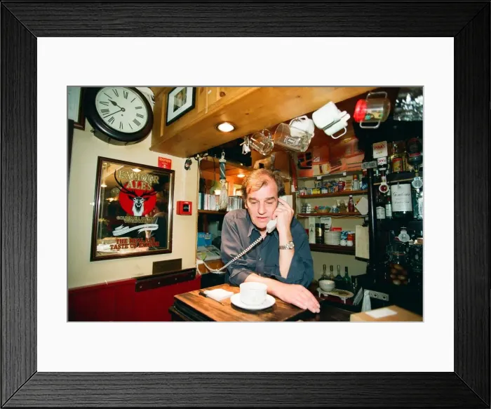 Framed Print : Keith Floyd - A Day in The Life Feature, August 1994. Pictures taken at his Framed Print : Keith Floyd - A Day in The Life Feature, August 1994. Pictures taken at his
