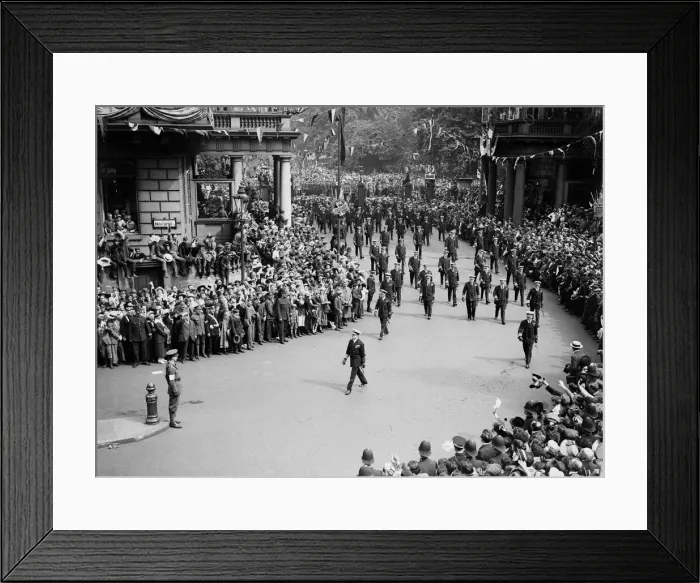 Framed Print : London victory march. Admiral Beatty in the procession. May 1919 Framed Print : London victory march. Admiral Beatty in the procession. May 1919