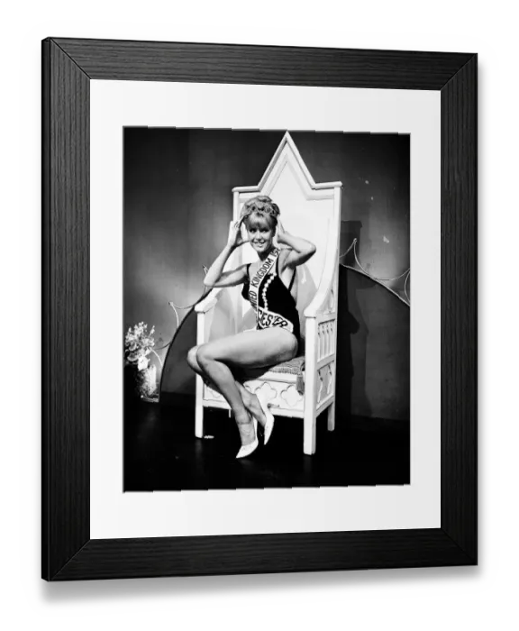 Framed Print : Miss UK 1966. Jennifer Lowe 9th August 1966