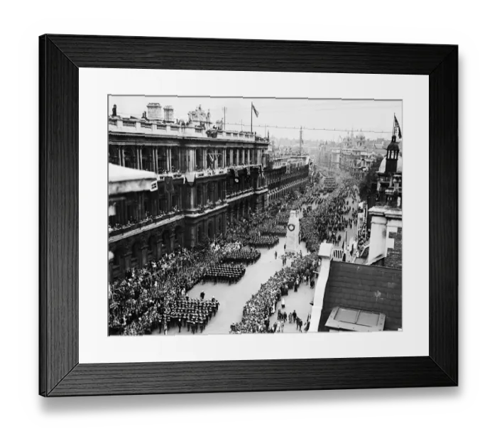 Framed Print : London Victory Parade, May 1919. Passing through Whitehall Framed Print : London Victory Parade, May 1919. Passing through Whitehall