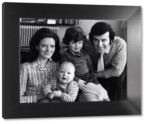 Terry Wogan with his family in their new home in Bray, March 1971