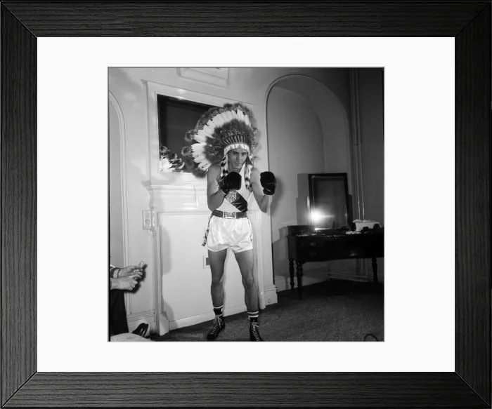 Framed Print : American boxer Jimmy Caldwell who is in London for the Amateur boxing match between Framed Print : American boxer Jimmy Caldwell who is in London for the Amateur boxing match between