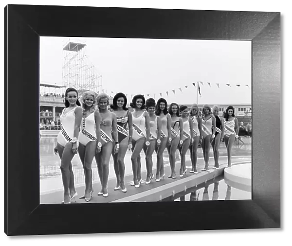 1969 Miss UK contestants. 18th August 1972