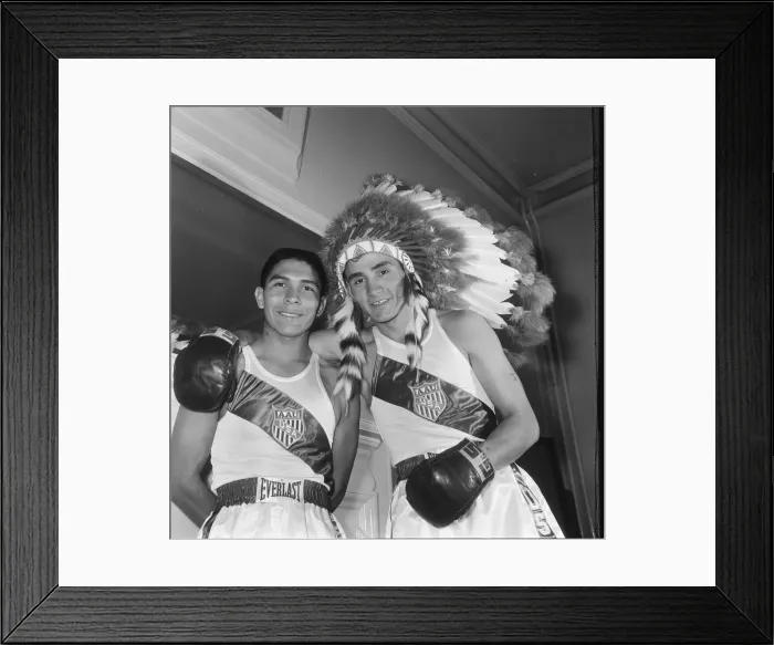 Framed Print : American boxer Jimmy Caldwell right who is in London for the Amateur boxing match Framed Print : American boxer Jimmy Caldwell right who is in London for the Amateur boxing match