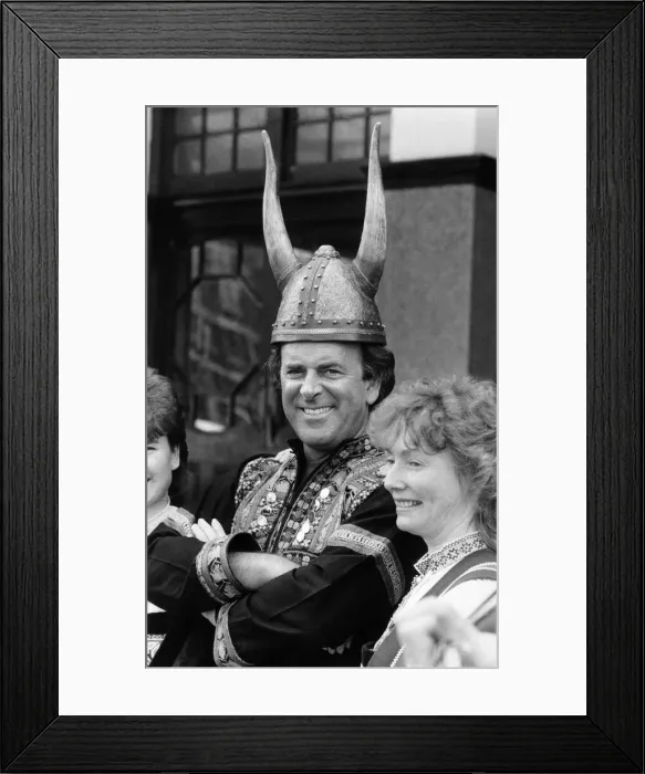 Framed Print : Its Wogan doing a Woden! Terry Wogan cut a striking Framed Print : Its Wogan doing a Woden! Terry Wogan cut a striking