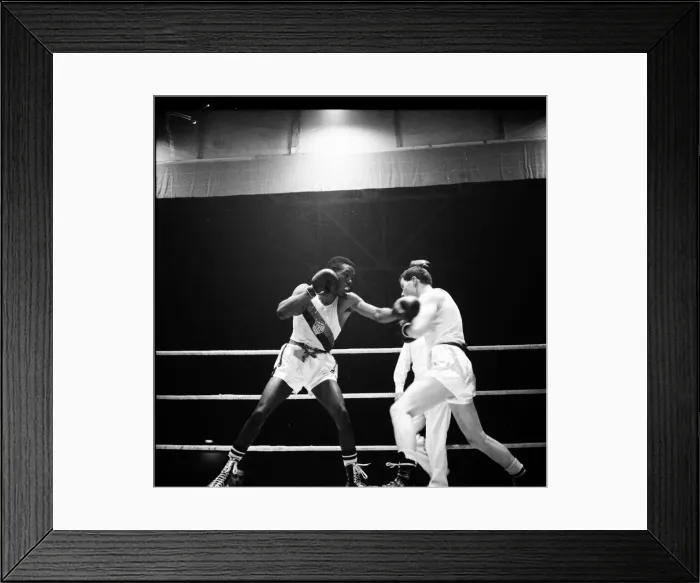 Framed Print : Amateur boxing match between the USA and England at Wembley Framed Print : Amateur boxing match between the USA and England at Wembley