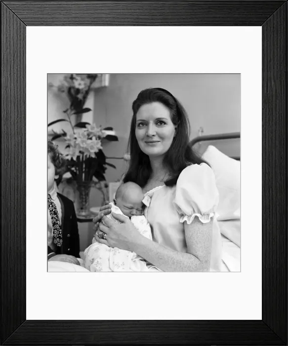 Framed Print : Proud father Terry Wogan allowed news crews to document his visit to Queen Charlotte Framed Print : Proud father Terry Wogan allowed news crews to document his visit to Queen Charlotte