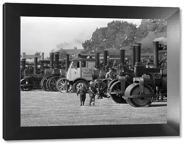 A Steam engine rally in full flow at Hinckley, Leicestershire. 5th September 1983