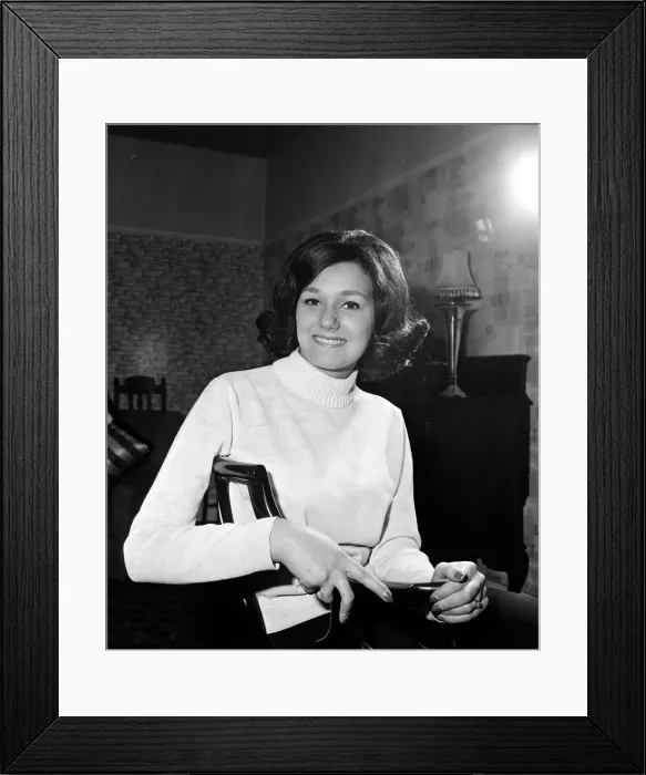 Framed Print : Miss UK contest 1965, finalist Caroline Coupe at home. 31st August 1965 Framed Print : Miss UK contest 1965, finalist Caroline Coupe at home. 31st August 1965