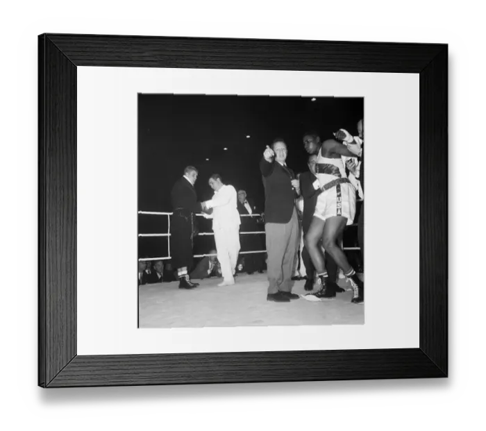 Framed Print : Action from the England v USA Amateur Boxing contest at Wembley 2nd November 1961 Framed Print : Action from the England v USA Amateur Boxing contest at Wembley 2nd November 1961