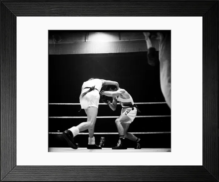 Framed Print : Amateur boxing match between the USA and England at Wembley Framed Print : Amateur boxing match between the USA and England at Wembley