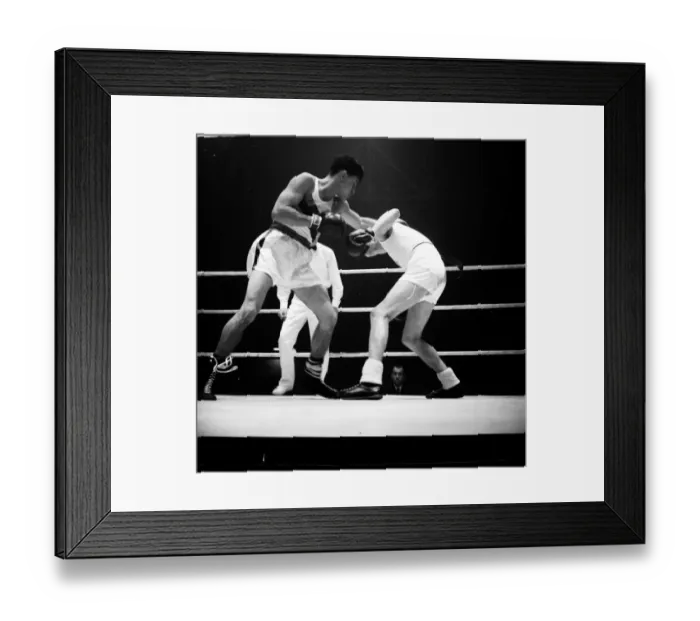 Framed Print : Amateur boxing match between the USA and England at Wembley