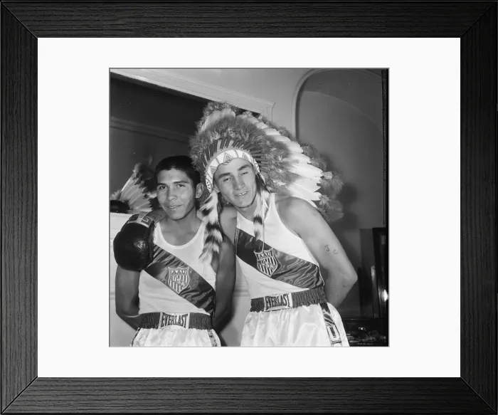 Framed Print : American boxer Jimmy Caldwell right who is in London for the Amateur boxing match Framed Print : American boxer Jimmy Caldwell right who is in London for the Amateur boxing match