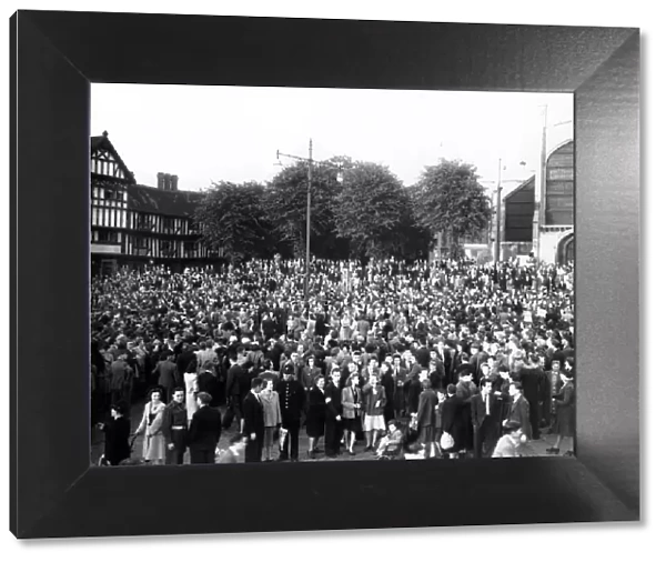 Outstanding VE Day scenes in Coventry were preserved for records of history by an '