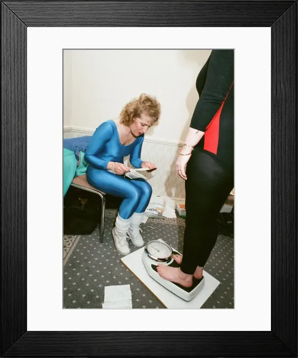 Framed Print : Dietician and writer of Keep Fit and Healthy Eating books Rosemary Conley pictured taking Framed Print : Dietician and writer of Keep Fit and Healthy Eating books Rosemary Conley pictured taking
