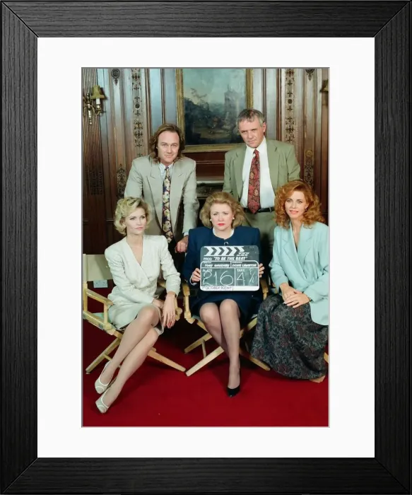 Framed Print : British author Barbara Taylor Bradford (front row middle