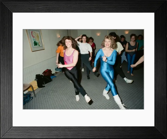 Framed Print : Dietician and writer of Keep Fit and Healthy Eating books Rosemary Conley pictured taking Framed Print : Dietician and writer of Keep Fit and Healthy Eating books Rosemary Conley pictured taking