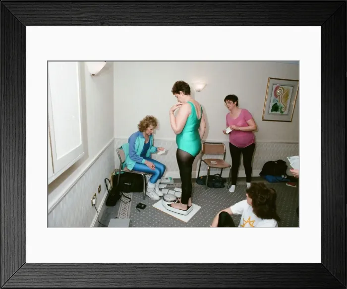 Framed Print : Dietician and writer of Keep Fit and Healthy Eating books Rosemary Conley pictured taking Framed Print : Dietician and writer of Keep Fit and Healthy Eating books Rosemary Conley pictured taking