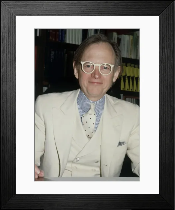 Framed Print : Tom Wolfe american author and journalist pictured during book signing for his first novel Framed Print : Tom Wolfe american author and journalist pictured during book signing for his first novel
