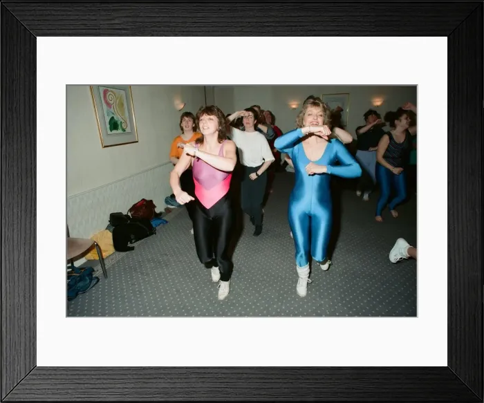 Framed Print : Dietician and writer of Keep Fit and Healthy Eating books Rosemary Conley pictured taking Framed Print : Dietician and writer of Keep Fit and Healthy Eating books Rosemary Conley pictured taking