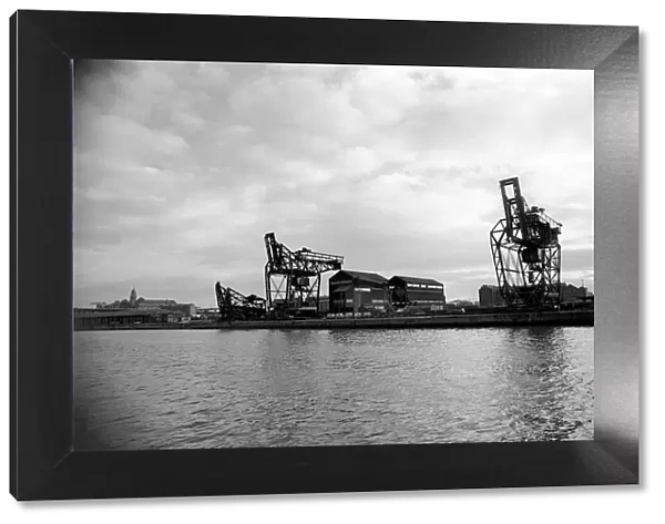 Industry Ship building: Industrial decay scene of John Brown Shipyard on the Clyde after