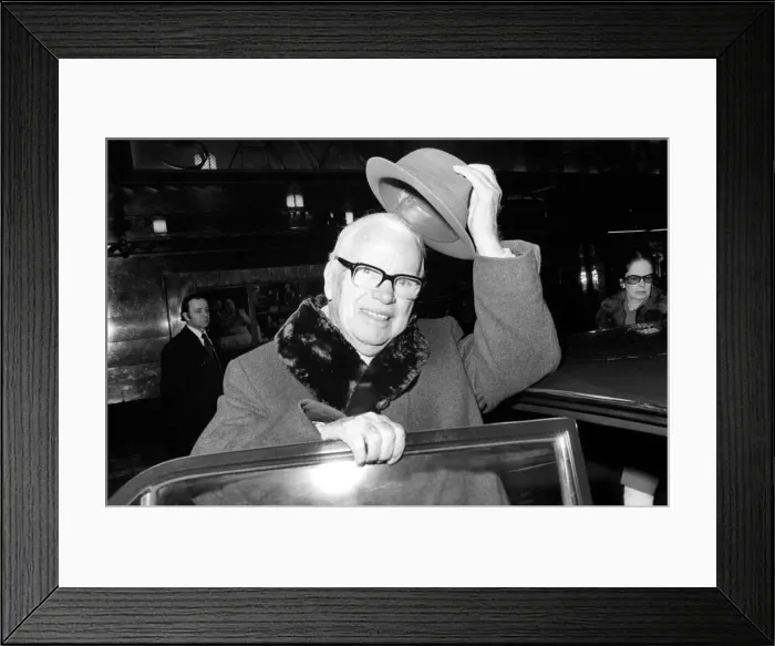 Framed Print : Sir Charles Chaplin. On Tuesday plain Charlie Chaplin becomes Sir Charles Chaplin