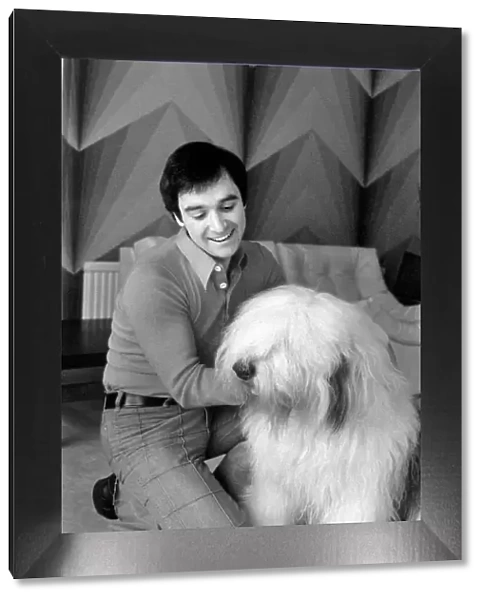 Peter Shelley and Dog. March 1975 75-01635-006