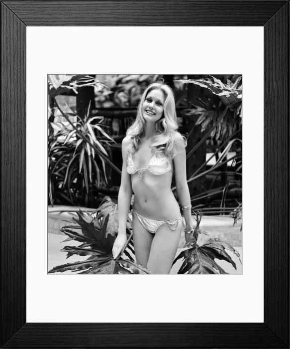Framed Print : Fashion: Miss South Africa (Miss World). Annaline Kriel. March 1975 75-01350-004 Framed Print : Fashion: Miss South Africa (Miss World). Annaline Kriel. March 1975 75-01350-004