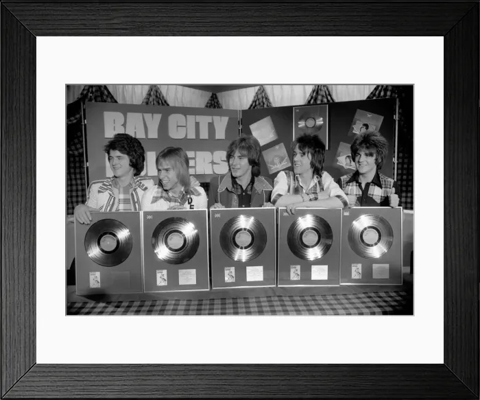 Framed Print : Rolling In Gold: The Bay City Rollers. March 1975 75-01648 Framed Print : Rolling In Gold: The Bay City Rollers. March 1975 75-01648