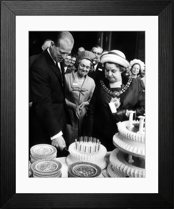 Framed Print : Duke Of Edinburgh - Prince Philip in Manchester, June 1966 Framed Print : Duke Of Edinburgh - Prince Philip in Manchester, June 1966