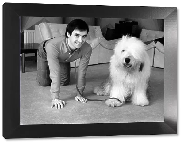 Peter Shelley and Dog. March 1975 75-01635-003