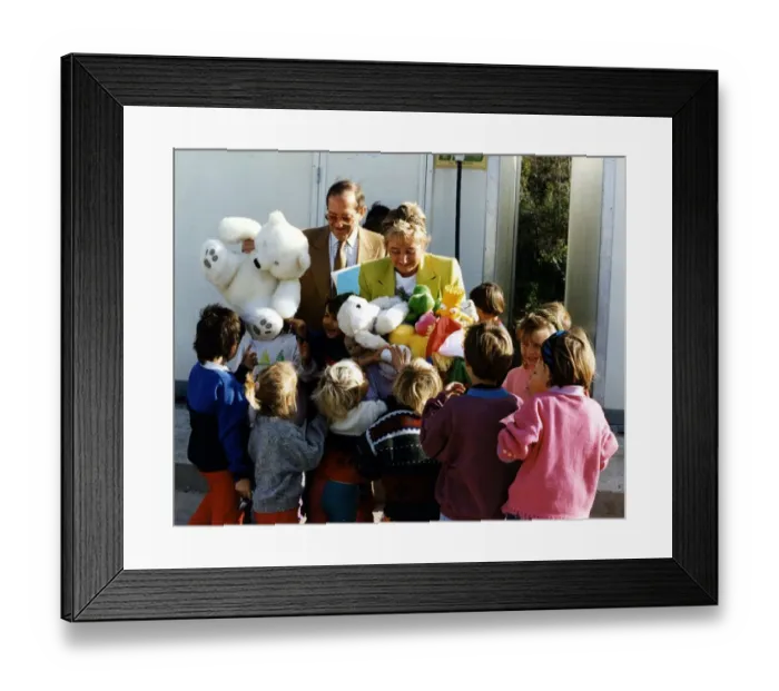 Framed Print : Vera and Gerald Weisfeld, millionaire business owners of the What Every Woman Wants