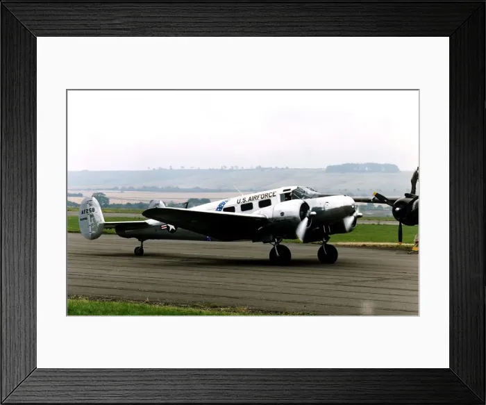 Framed Print : Air Aircraft Beech C 45 Expediter twin engine light passenger transport that used to be
