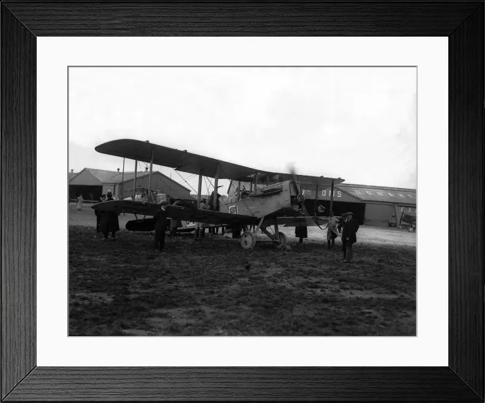 Framed Print : This Airco DH-4 operated from Londons Croydon Airport to Paris Framed Print : This Airco DH-4 operated from Londons Croydon Airport to Paris