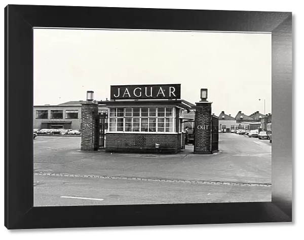 Jaguar Cars entrance at Browns Lane, Coventry. 14th December 1972