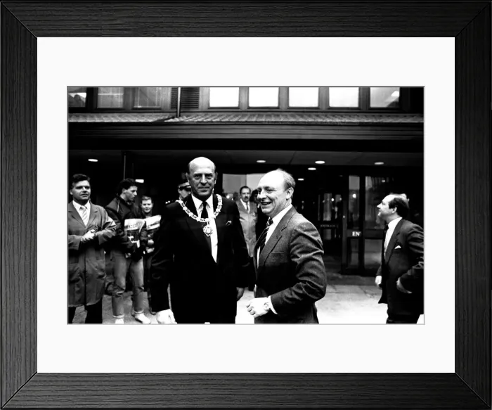 Framed Print : Neil Kinnock during a visit to Tyneisde where he offically opened Gateshead Council Framed Print : Neil Kinnock during a visit to Tyneisde where he offically opened Gateshead Council
