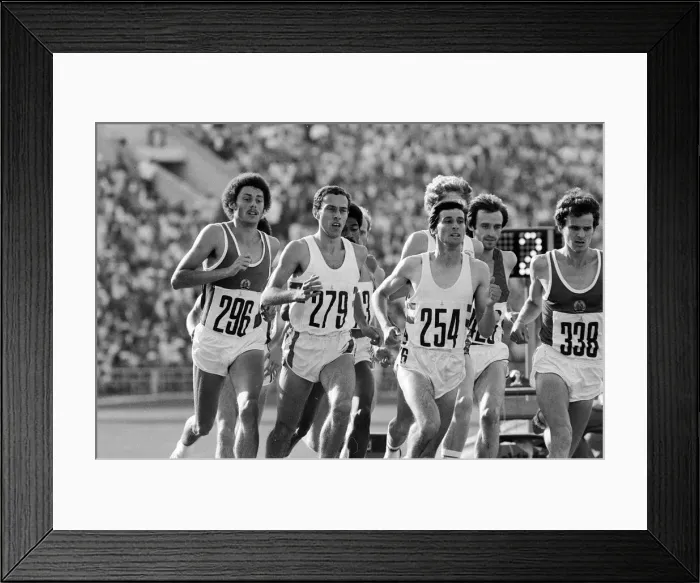 Framed Print : Mens 1500 metres final at the 1980 Summer Olympics in Moscow 1st August 1980 Framed Print : Mens 1500 metres final at the 1980 Summer Olympics in Moscow 1st August 1980