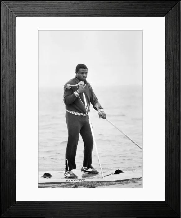 Framed Print : Cross Channel Walker 25th August 1978 U. S. Army sgt Walter C