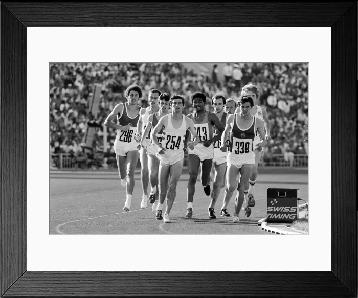 Framed Print : Mens 1500 metres final at the 1980 Summer Olympics in Moscow 1st August 1980 Framed Print : Mens 1500 metres final at the 1980 Summer Olympics in Moscow 1st August 1980