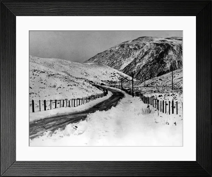 Framed Print : Mid-winter snow transforms the Ingram Valley landscape in December 1968 Framed Print : Mid-winter snow transforms the Ingram Valley landscape in December 1968