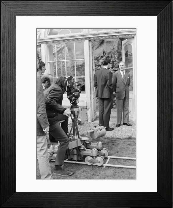 Framed Print : Filming of the final episode of the second series of the television programme Callan Framed Print : Filming of the final episode of the second series of the television programme Callan