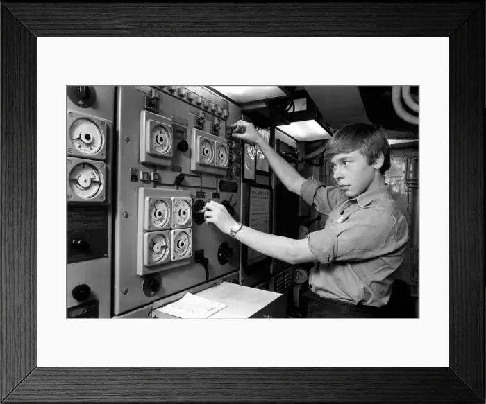 Framed Print : H. M. S. Danae: Scenes aboard The Leander class frigate 2. 450 tons H. M. S. Danae