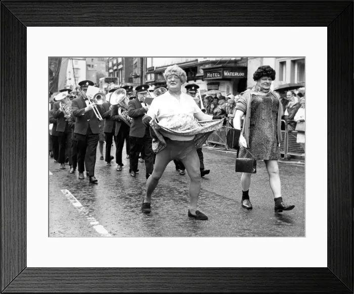 Framed Print : Durham Miners Gala - Two ladies'more at home at the coal face than Framed Print : Durham Miners Gala - Two ladies'more at home at the coal face than