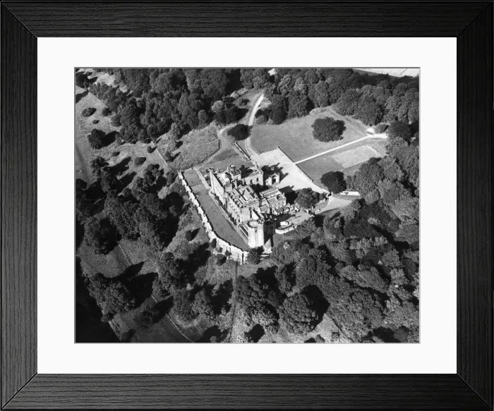 Framed Print : An aerial view of Lambton Castle and some of the grounds in September 1973 Framed Print : An aerial view of Lambton Castle and some of the grounds in September 1973