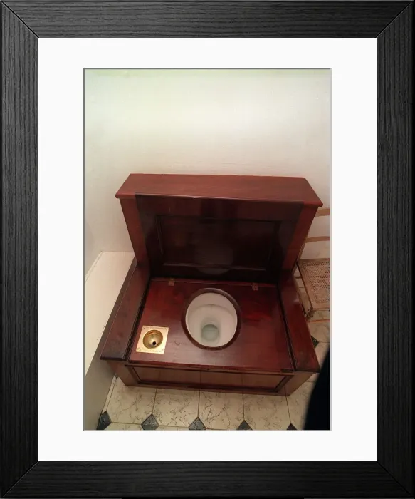 Framed Print : The bathroom in Glamis Castle Scotland where the Queen Mother was born
