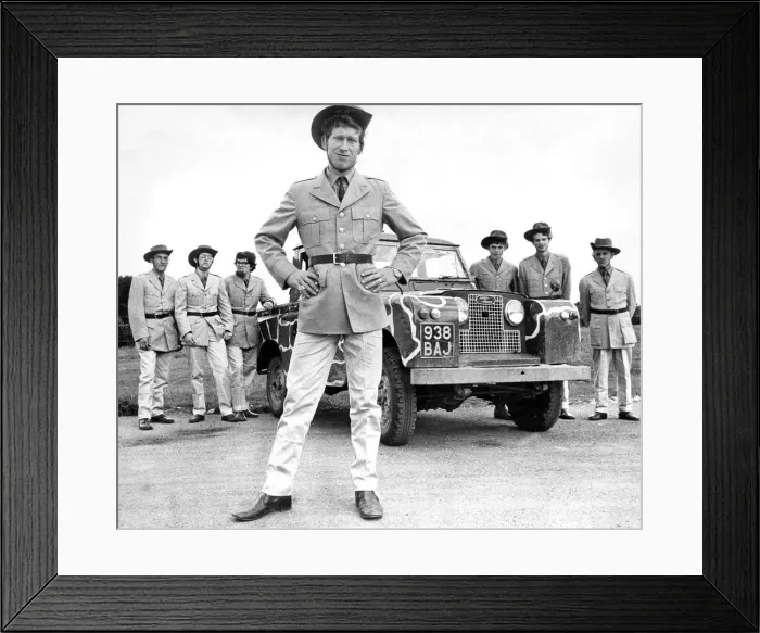Framed Print : Mr. John Howard, chief warden at Lambton Pleasure Park with some of his wardens in their Framed Print : Mr. John Howard, chief warden at Lambton Pleasure Park with some of his wardens in their