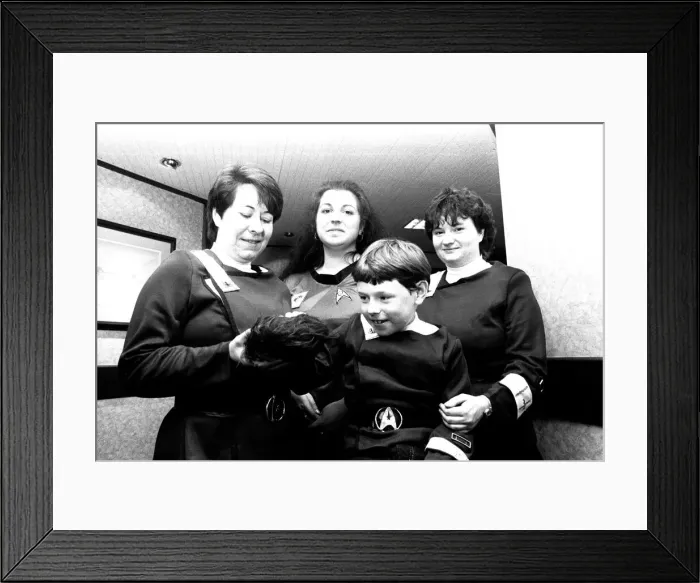 Framed Print : Everyone is talking Tribbles and Klingons at the Crest Hotel in Newcastle