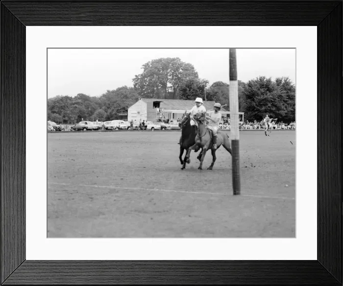 Framed Print : Polo: Jimmy Edwards captained the Whocko polo team that was beaten by
